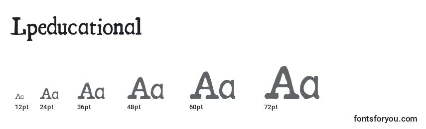 Размеры шрифта Lpeducational