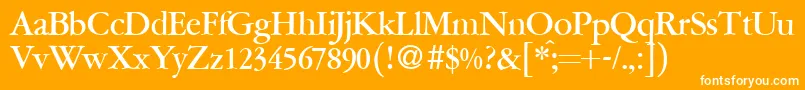 A771RomanBold Font – White Fonts on Orange Background