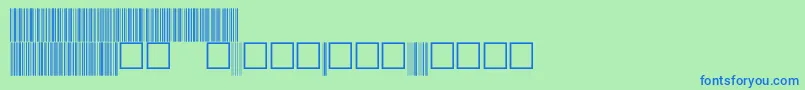 フォントV100029 – 青い文字は緑の背景です。