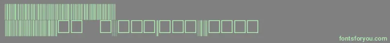 フォントV100029 – 灰色の背景に緑のフォント