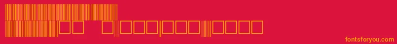 フォントV100029 – 赤い背景にオレンジの文字