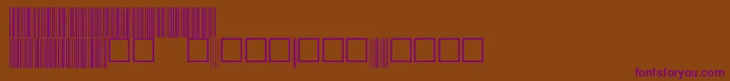 V100029-fontti – violetit fontit ruskealla taustalla
