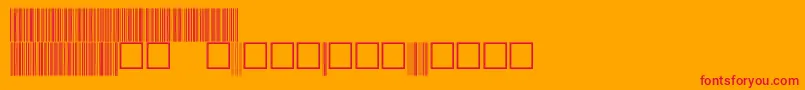 V100029 Font – Red Fonts on Orange Background