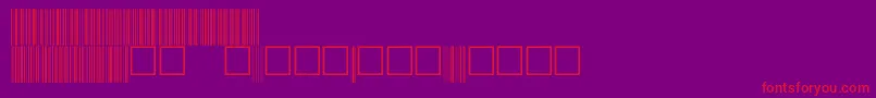 V100029 Font – Red Fonts on Purple Background