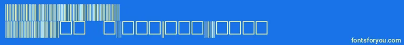 フォントV100029 – 黄色の文字、青い背景