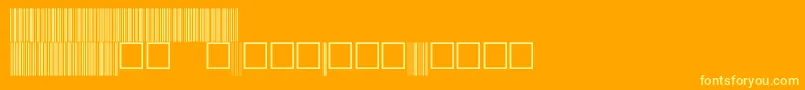 V100029 Font – Yellow Fonts on Orange Background
