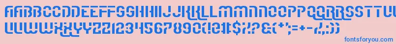 IReallyReallyReallyReallyReallyReallyLikeFonts Font – Blue Fonts on Pink Background