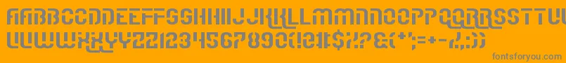 IReallyReallyReallyReallyReallyReallyLikeFonts Font – Gray Fonts on Orange Background