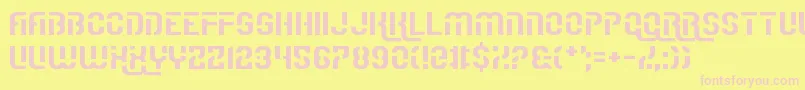 IReallyReallyReallyReallyReallyReallyLikeFonts Font – Pink Fonts on Yellow Background