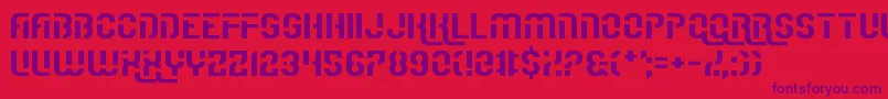 IReallyReallyReallyReallyReallyReallyLikeFonts Font – Purple Fonts on Red Background