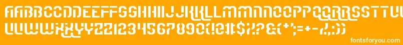 IReallyReallyReallyReallyReallyReallyLikeFonts Font – White Fonts on Orange Background