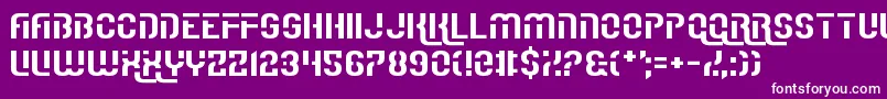 IReallyReallyReallyReallyReallyReallyLikeFonts-fontti – valkoiset fontit violetilla taustalla