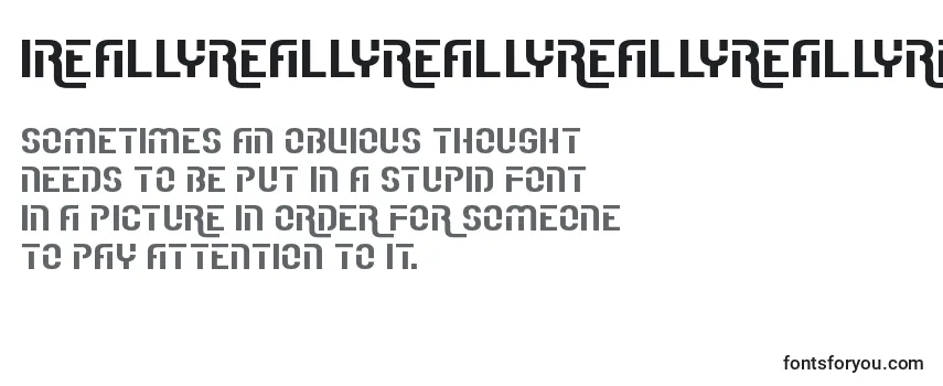 Überblick über die Schriftart IReallyReallyReallyReallyReallyReallyLikeFonts