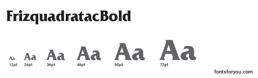 FrizquadratacBold Font Sizes