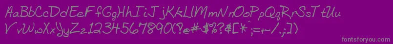 fuente Bethhand – Fuentes Grises Sobre Fondo Morado