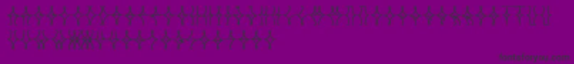 NellyfrdNormal Font – Black Fonts on Purple Background