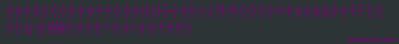 Шрифт NellyfrdNormal – фиолетовые шрифты на чёрном фоне
