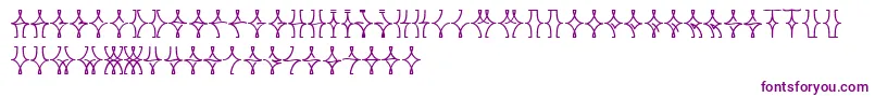 NellyfrdNormal-fontti – violetit fontit valkoisella taustalla