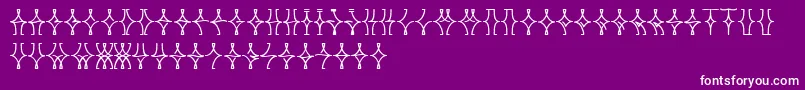 フォントNellyfrdNormal – 紫の背景に白い文字