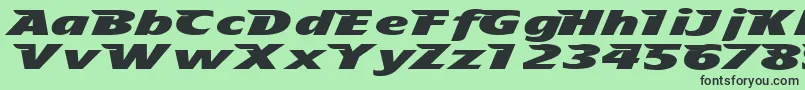 Tfavian Font – Black Fonts on Green Background