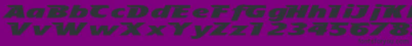 Tfavian Font – Black Fonts on Purple Background