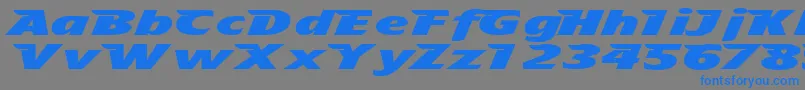 Tfavian Font – Blue Fonts on Gray Background