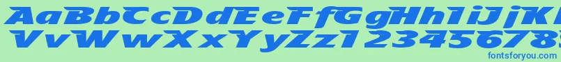 More about Tfavian Font Tfavian Font – Blue Fonts on Green Background