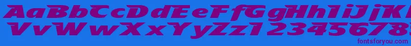 Tfavian Font – Purple Fonts on Blue Background