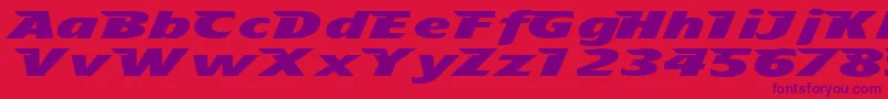 Tfavian Font – Purple Fonts on Red Background