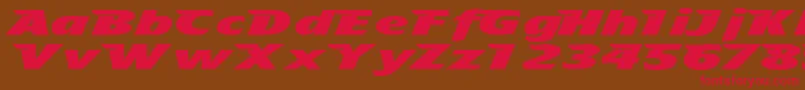 Tfavian Font – Red Fonts on Brown Background