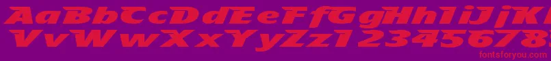Tfavian Font – Red Fonts on Purple Background