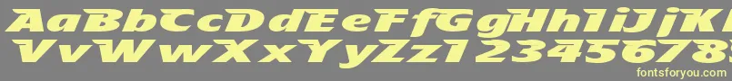 Tfavian Font – Yellow Fonts on Gray Background