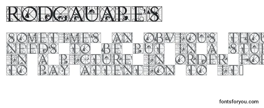 Обзор шрифта Rodgauapes