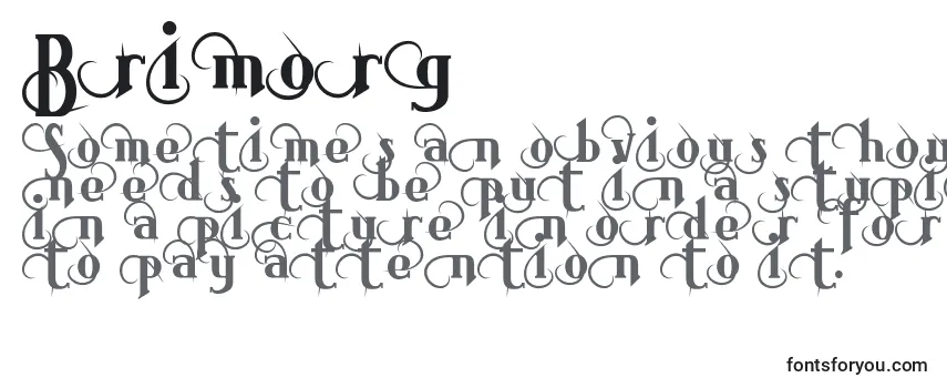 Review of the Brimorg Font