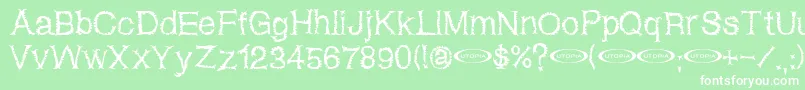 Netherwo Font – White Fonts on Green Background