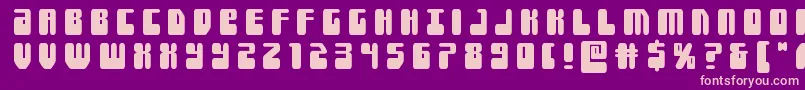 Forcemajeuretitle Font – Pink Fonts on Purple Background