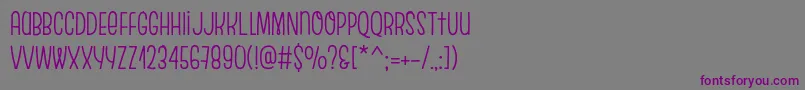EscalopeCrustOne Font – Purple Fonts on Gray Background