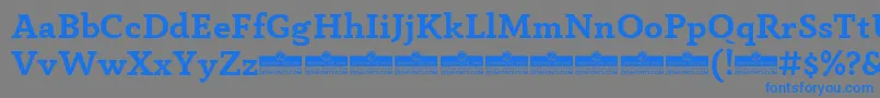 AnaphoraBoldTrial Font – Blue Fonts on Gray Background