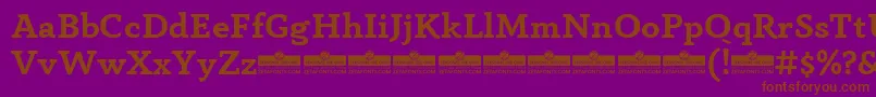 AnaphoraBoldTrial Font – Brown Fonts on Purple Background