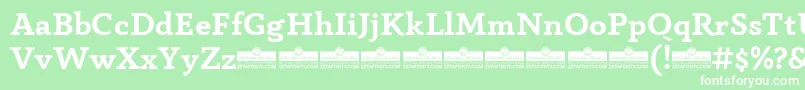 AnaphoraBoldTrial Font – White Fonts on Green Background