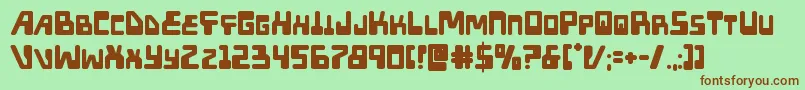 Подробнее о шрифте Xpedbold Шрифт Xpedbold – коричневые шрифты на зелёном фоне