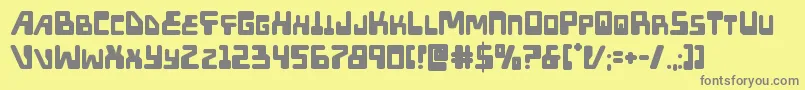 More about Xpedbold Font Xpedbold Font – Gray Fonts on Yellow Background