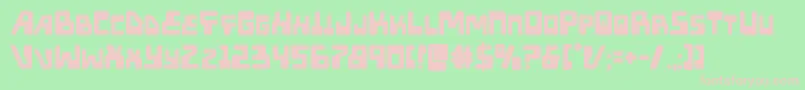 Police Xpedbold – polices roses sur fond vert