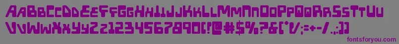 Xpedbold Font – Purple Fonts on Gray Background