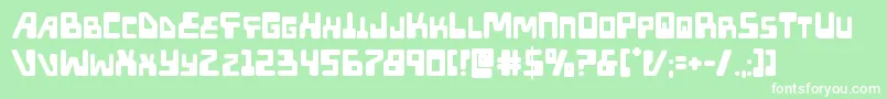 Xpedbold Font – White Fonts on Green Background