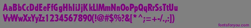 TremoloRegularDb Font – Purple Fonts on Gray Background