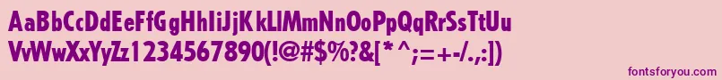 TremoloRegularDb Font – Purple Fonts on Pink Background