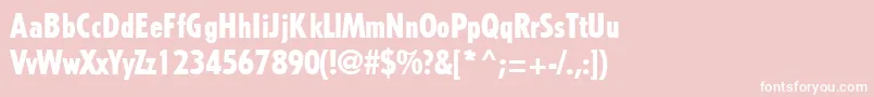 TremoloRegularDb Font – White Fonts on Pink Background