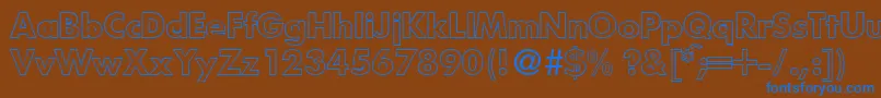 fuente FunctiontwooutlineBold – Fuentes Azules Sobre Fondo Marrón