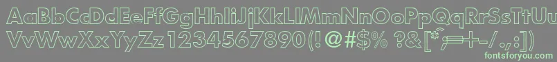 fuente FunctiontwooutlineBold – Fuentes Verdes Sobre Fondo Gris